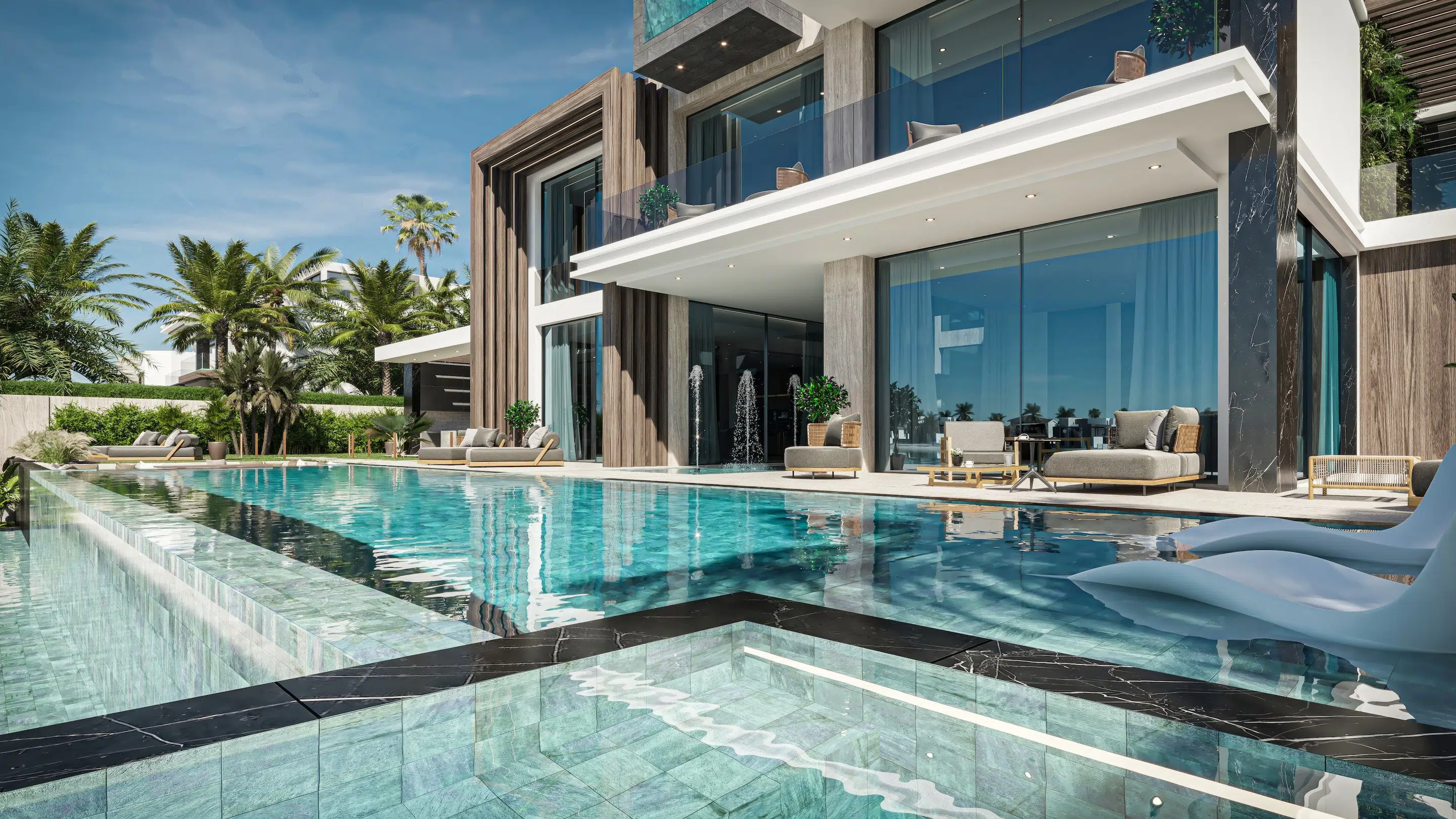 Pool deck overlook